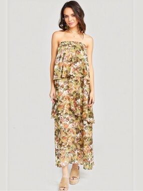 Show Me Your Mumu Karla Convertible Skirt Dress Tiered Prairie Meadows Floral